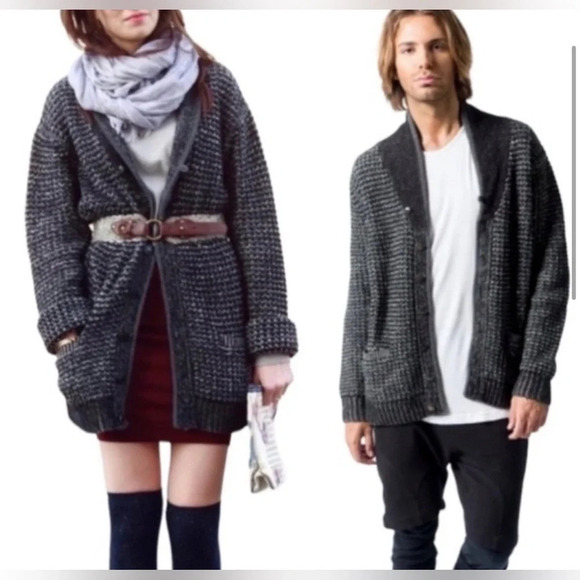 FINAL PRICE Rag & Bone x Target x Neiman Marcus Black Wool Blend Cardigan - Picture 3 of 8